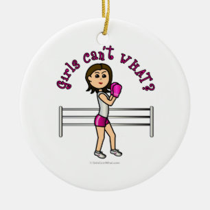 Ornement En Céramique Boxe rose pâle