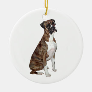 Ornement En Céramique Boxer - broche (oreilles naturelles)