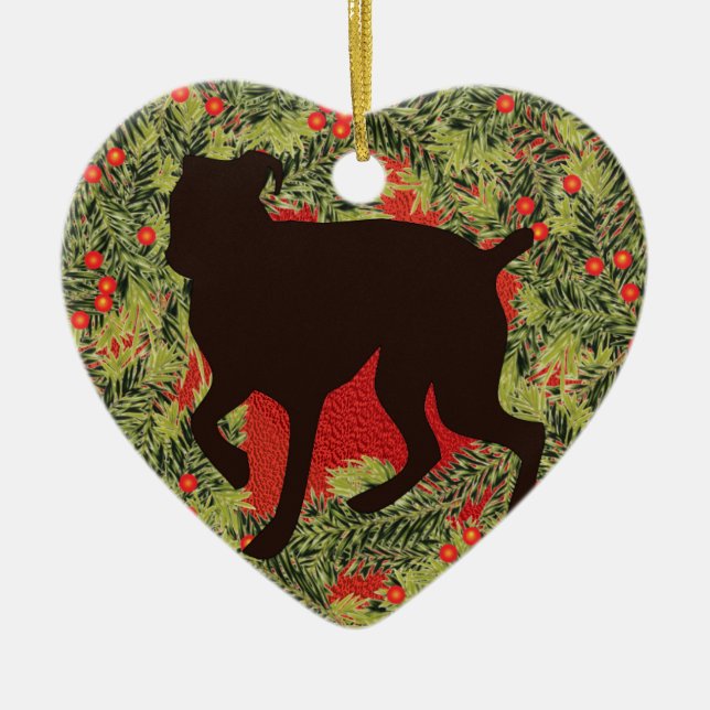 Ornement En Céramique Boxeur de guirlande (Devant)