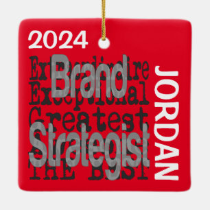 Ornement En Céramique Brand Strategist Extraordinaire CUSTOM