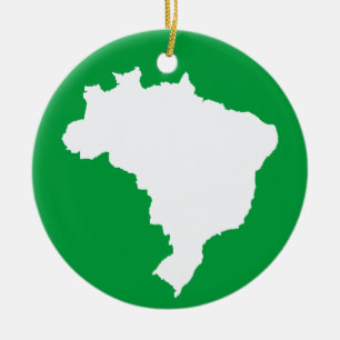 Ornement En Céramique Brésil : Fête verte amazonienne à Emporio Moffa