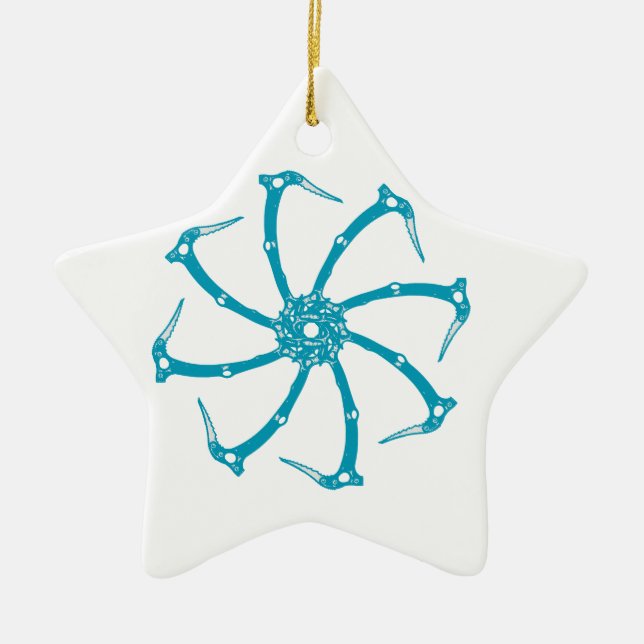 Ornement En Céramique Broche de l'outil de glace (Devant)