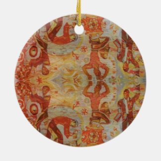 Ornement En Céramique Broderie roumaine vintage, conception