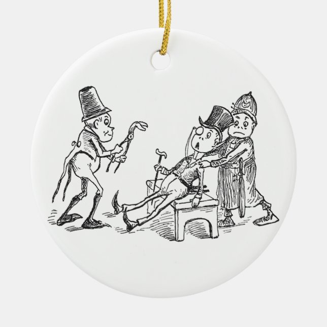 Ornement En Céramique "brownie" tirant des dents (Devant)