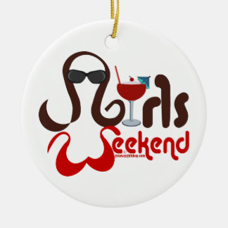 Ornement En Céramique Brunettes en Bikinis - Amusement du week-end fémin