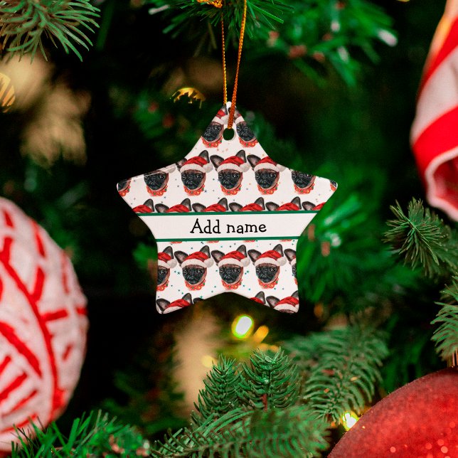 Ornement En Céramique Bruxelles Griffon Chien race Noël (Créateur téléchargé)