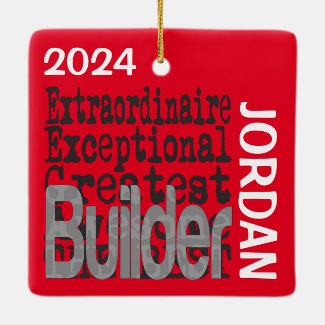 Ornement En Céramique Builder Extraordinaire (Dos)