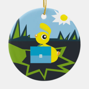 Ornement En Céramique Bunny Sunny