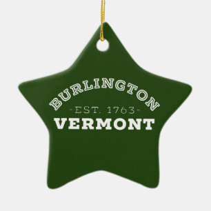Ornement En Céramique Burlington Vermont