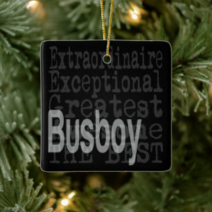 Ornement En Céramique Busboy Extraordinaire