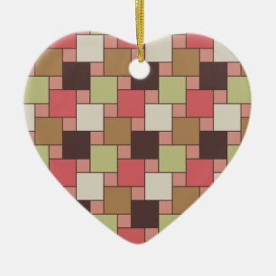 Ornement En Céramique Cabinet d'épice géométrique