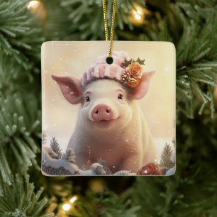 Ornement En Céramique Cadeau Amoureux des animaux, Cadeau d'amateur de f