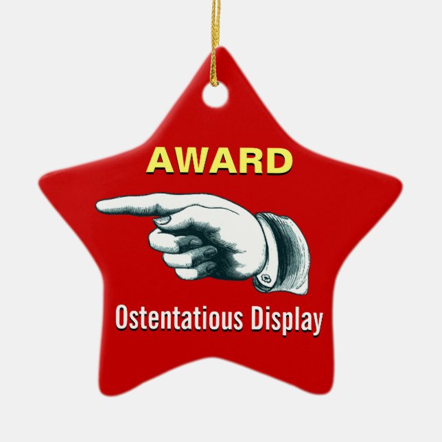 Ornement En Céramique Cadeau de bâillon d'arbre de Noël (Devant)