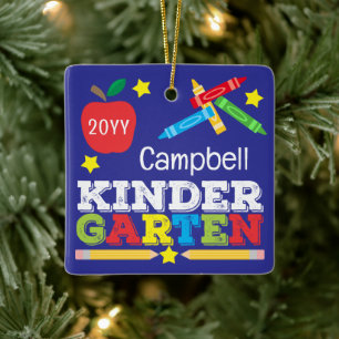 Ornement En Céramique Cadeau de maternelle couleur violet photo colorée 