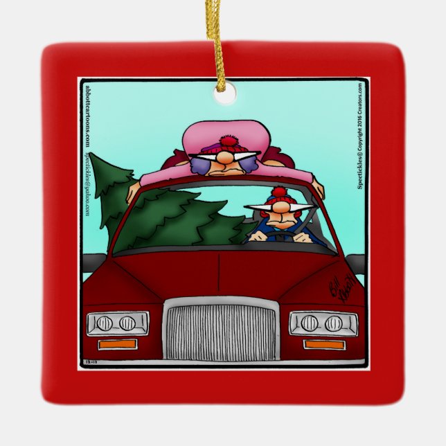 Ornement En Céramique Cadeau de Noël Hilarié (Devant)