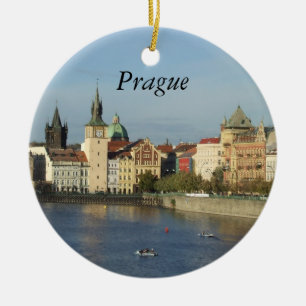 Ornement En Céramique Cadeau de voyage ornemental Prague Tchèque Praha