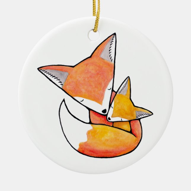 Ornement En Céramique Cadeau fait sur commande de bébé de premier (Devant)