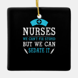 Ornement En Céramique Cadeau infirmière Infirmières Nous Ne Pouvons Pa