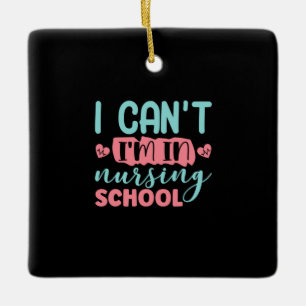 Ornement En Céramique Cadeau infirmière   Je Suis À L'École De Soins Inf