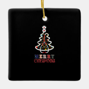 Ornement En Céramique Cadeau infirmière   Mery Christmas