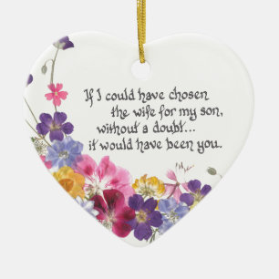 Ornement En Céramique Cadeaux de belle-fille