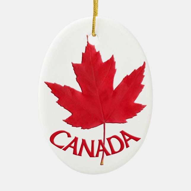 Ornement En Céramique Cadeaux du Canada personnalisés par souvenir (Devant)