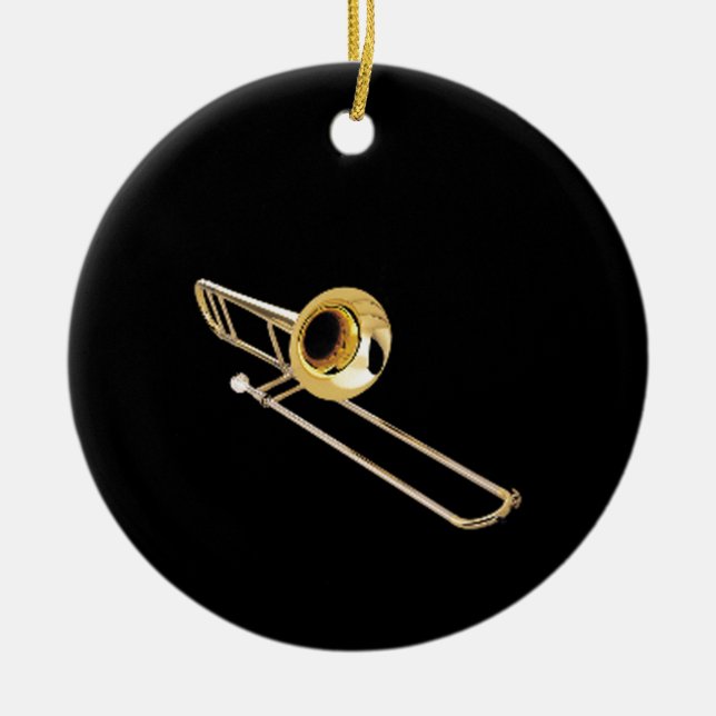 Ornement En Céramique Cadeaux et produits de conception de "trombone" (Devant)