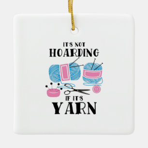 Ornement En Céramique Cadeaux Tricots de crochettage