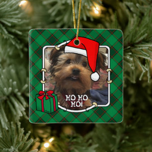 Ornement En Céramique Cadre photo de Noël personnalisé Animaux domestiqu