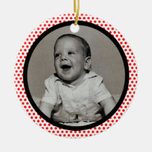 Cadres photo à découpe noire avec points rouges