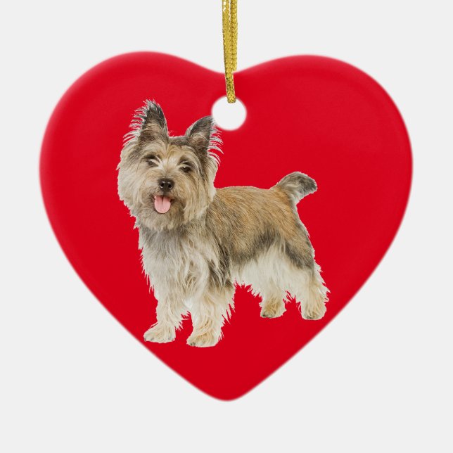 Ornement En Céramique Cairn Terrier (Devant)