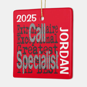 Ornement En Céramique Call Specialist Extraordinaire CUSTOM
