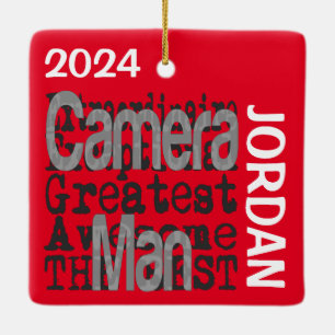Ornement En Céramique Camera Man Extraordinaire CUSTOM