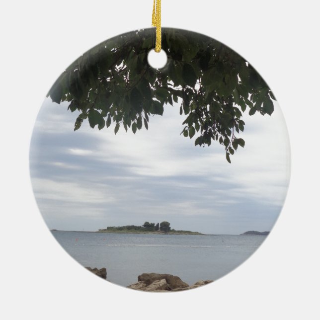 Ornement En Céramique Caméra Rectangle photo modèle (Dos)