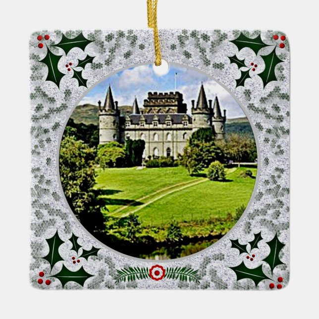 Ornement En Céramique Campbell Clan's Inveraray Castle Xmas (Devant)