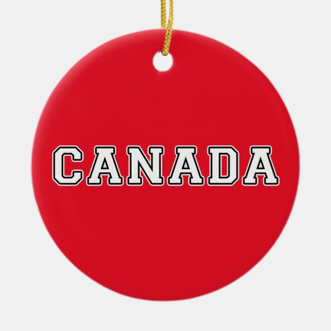 Ornement En Céramique Canada (Devant)