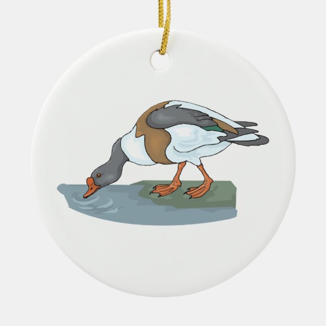 Ornement En Céramique Canard (Devant)