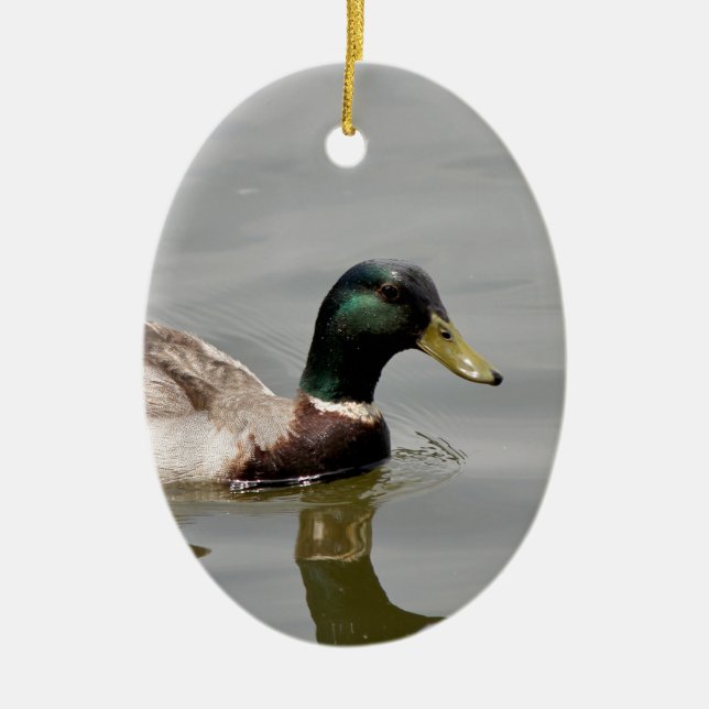 Ornement En Céramique Canard flottant (Devant)