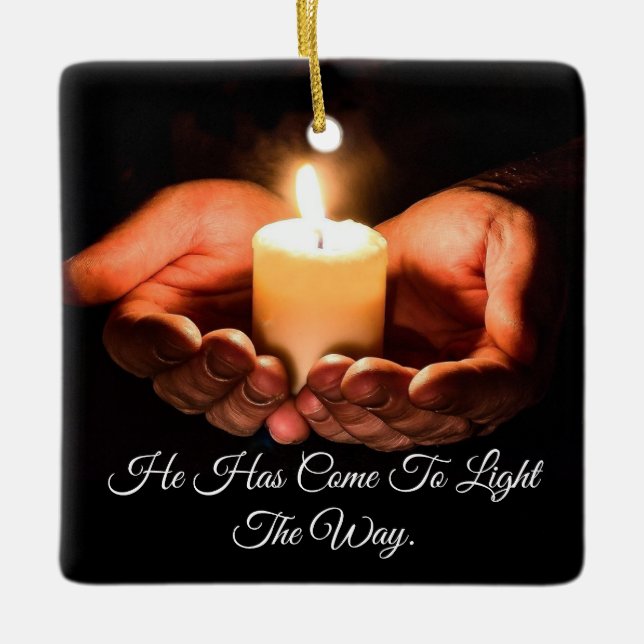 Ornement En Céramique Candle Of Hope Ornament (Devant)