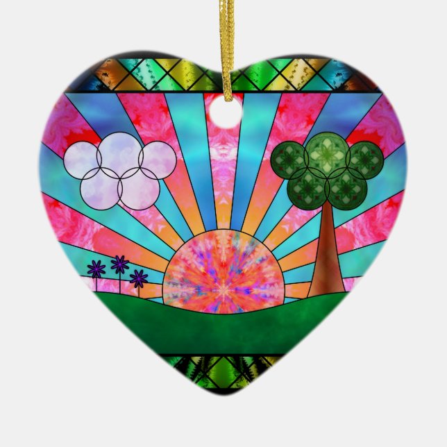 Ornement En Céramique Cantique de l'ornement solaire (Devant)