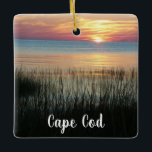 Ornement En Céramique Cape Cod, Ma, Beach Ocean Sunset Noël<br><div class="desc">Cape Cod,  Ma,  Beach Ocean Sunset Noël ornement garde souvenirs souvenir souvenir.</div>