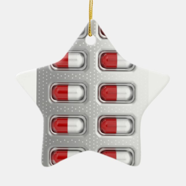 Ornement En Céramique Capsules dans le habillage transparent (Devant)