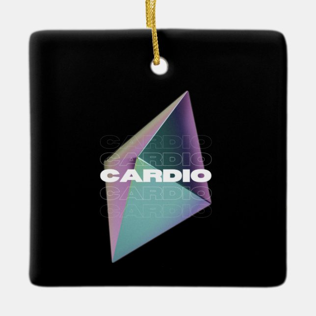 Ornement En Céramique Cardio (Devant)