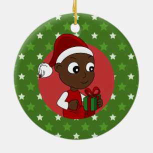 Ornement En Céramique Caricature pour bébé de Noël
