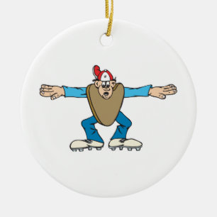 Ornement En Céramique caricature ump juge-arbitre appelant SAFE