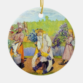 Ornement En Céramique Carl Larsson En Dehors Des Vents D'Été