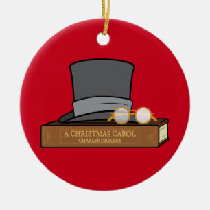 Ornement En Céramique Carol de Noël avec chapeau