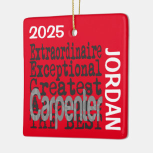 Ornement En Céramique Carpenter Extraordinaire PERSONNALISÉ