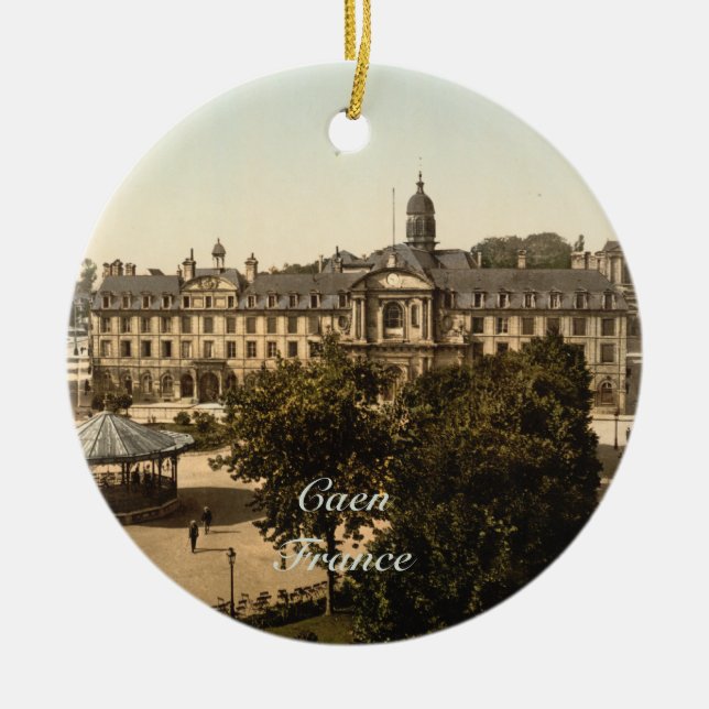 Ornement En Céramique Carré royal, Caen, Basse-Normandie, France (Devant)