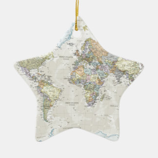 Ornement En Céramique Carte classique du monde